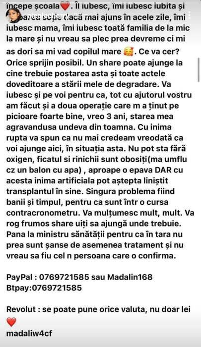 Nicole Cherry, apel copleșitor pentru salvarea unui tânăr tătic: “O boală incurabilă la inimă. Singura soluție: transplant”