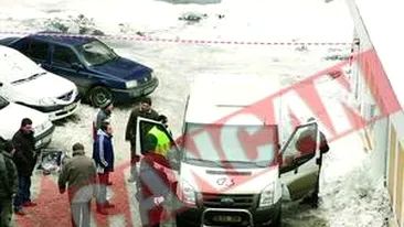 Soferul unei masini de valori, impuscat langa Guvern