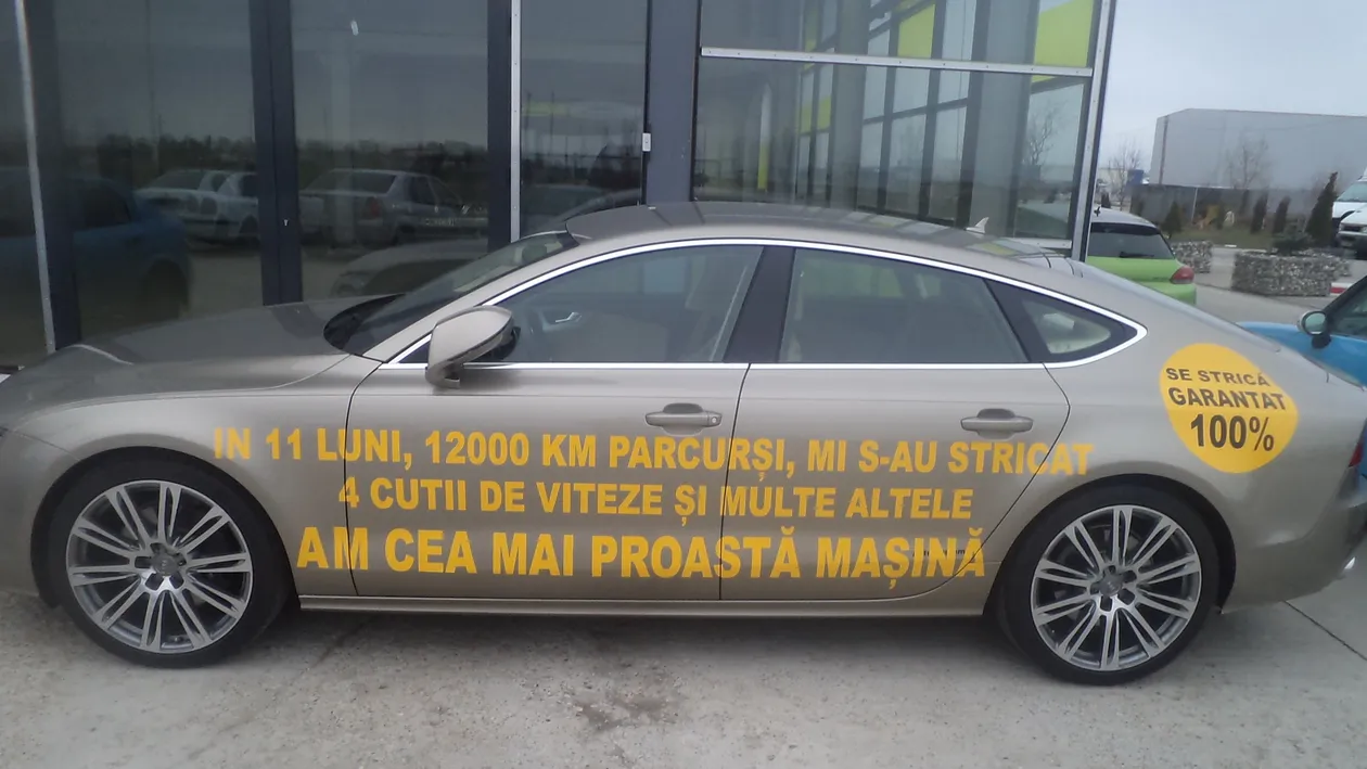 Povestea romanului care si-a facut masina de ras in ultimul hal dupa ce a platit 100.000 de euro pe ea!