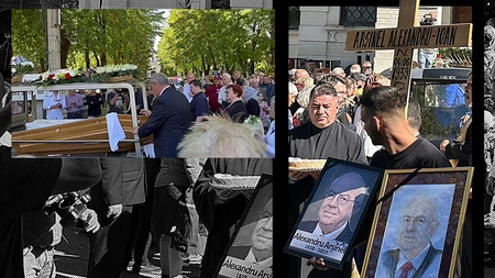 Rămas bun, Alexandru Arșinel! Actorul a fost înmormântat, duminică, la cimitirul Bellu. Sute de oameni l-au condus pe ultimul drum