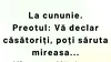 BANC | „Vă declar căsătoriți, poți săruta mireasa”