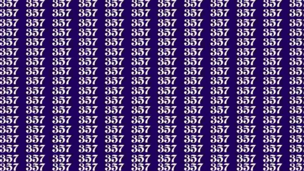 Iluzie optică | Doar cei cu ochi de vultur descoperă numărul 337 în 12 secunde