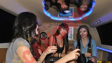 Uite cum petrec fetele de Dragobete in limuzina