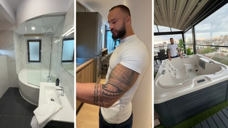 Cum arată penthouse-ul lui Yamato Zaharia. Terasa e uriașă, are jacuzzi, dar tocătorul lui e fascinant!