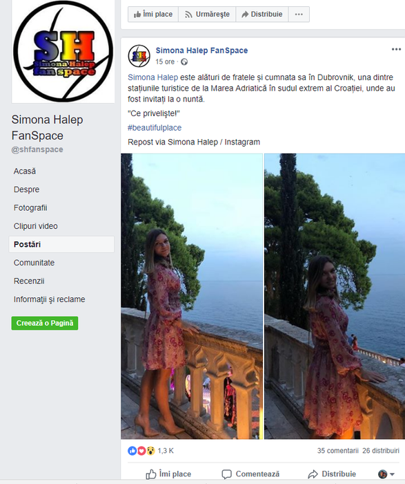 Simona Halep și-a provocat fanii pe rețelele de socializare: ”Ghiciți unde mă aflu?” Ce răspunsuri a primit