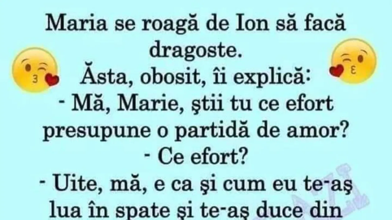 BANC | Maria se roagă de Ion să facă dragoste