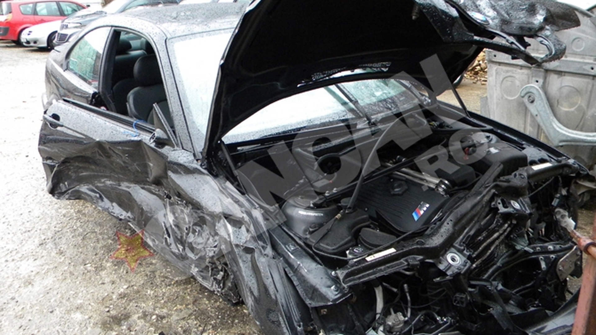 Accident spectaculos la Brasov! A lovit cu BMW-ul sase masini!