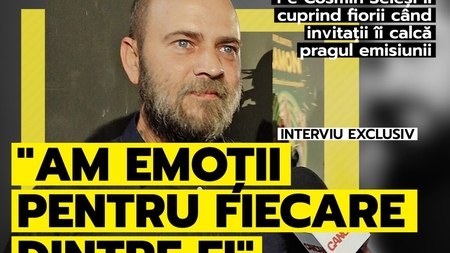 Pe Cosmin Seleși îl cuprind fiorii când invitații îi calcă pragul emisiunii: "Am emoții pentru fiecare dintre ei"