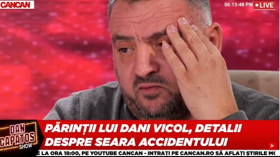 Tatăl lui Dani Vicol, mărturisiri cutremurătoare din noaptea accidentului în care fiul lui și-a pierdut viața.
