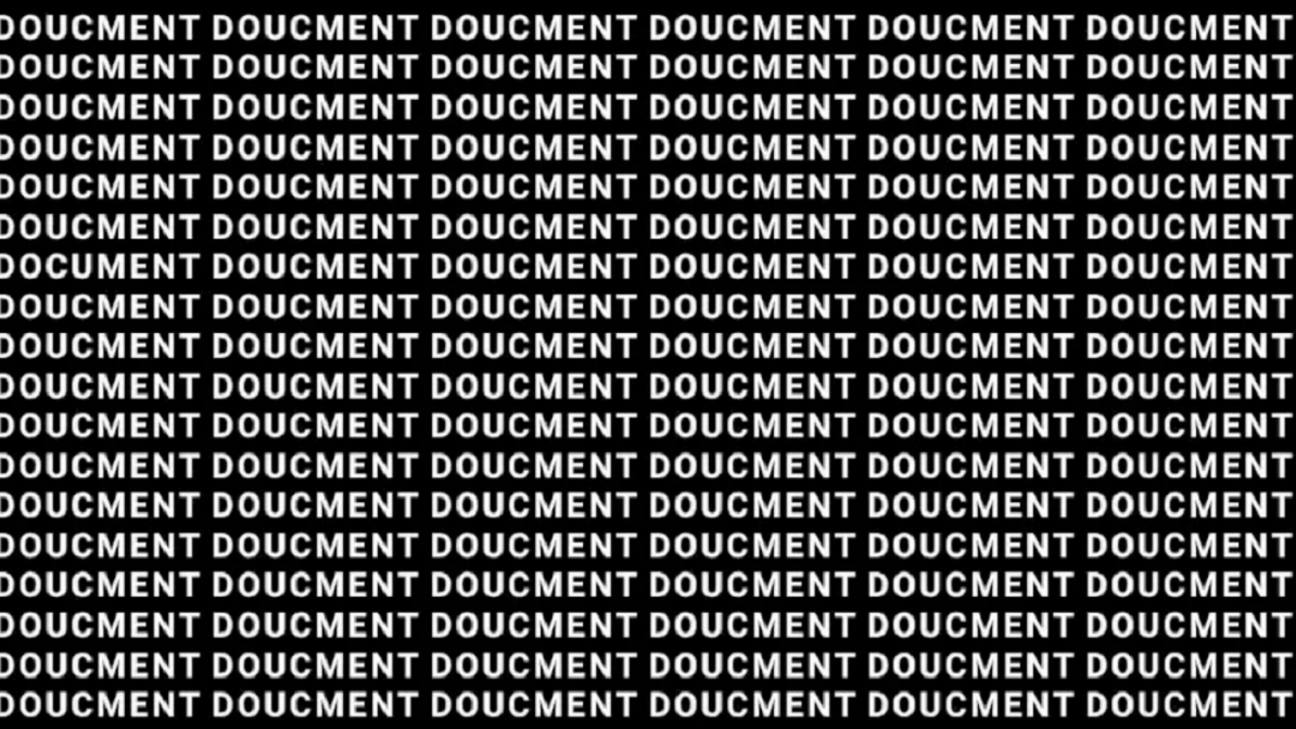 Iluzia optică a zilei | Găseşte cuvântul "document" din această imagine în 20 de secunde şi eşti un geniu
