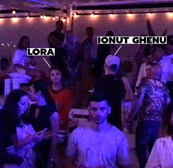 Lora și iubitul ei, Ionuț Ghenu, au petrecut în Loft