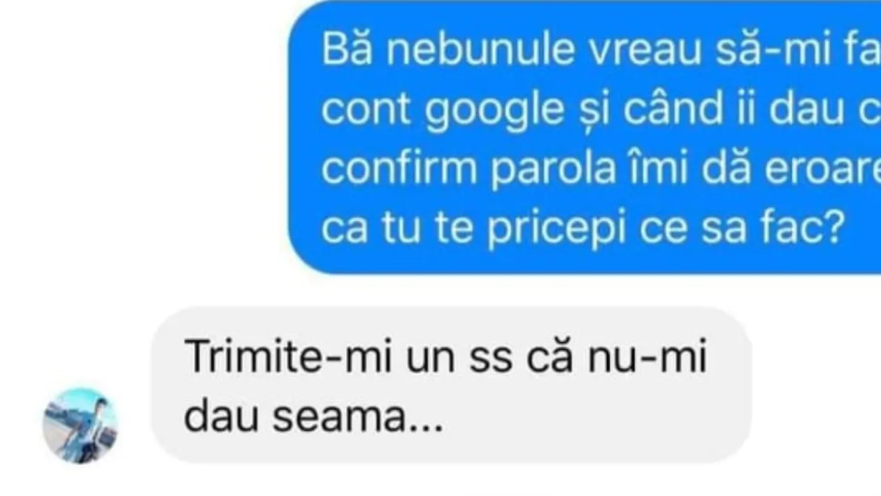 BANCUL ZILEI | Vreau să-mi fac un cont Google și, când îi dau să-mi confirm parola, îmi dă eroare