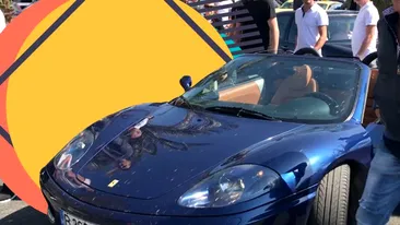 Patronul milionar al unei cafenele celebre în Dorobanți, în fentă cu Ferrari-ul decapotat la NUBA!