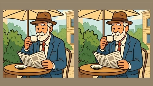 Test de perspicacitate | Identificați toate diferențele dintre acești doi pensionari. Câte ați găsit?
