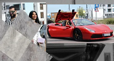 Tzancă Uraganu i-a rupt pe toți cu Ferrari-ul și bruneta din dotare! Cum și-a făcut intrarea manelistul la nunta lui Florin Salam