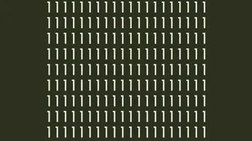 TEST IQ | Găsiți singura literă i pierdută printre cifrele 1 din imagine