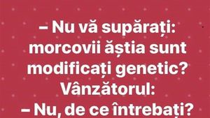 BANCUL ZILEI | "Nu vă supărați, morcovii ăștia sunt modificați genetic?"
