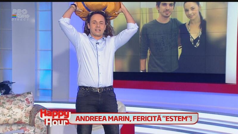 Măruţă i-a făcut o surpriză inedită Andreei Marin! Ce si-a pus prezentatorul TV in cap, pentru a-i aminti vedetei de iubitul turc