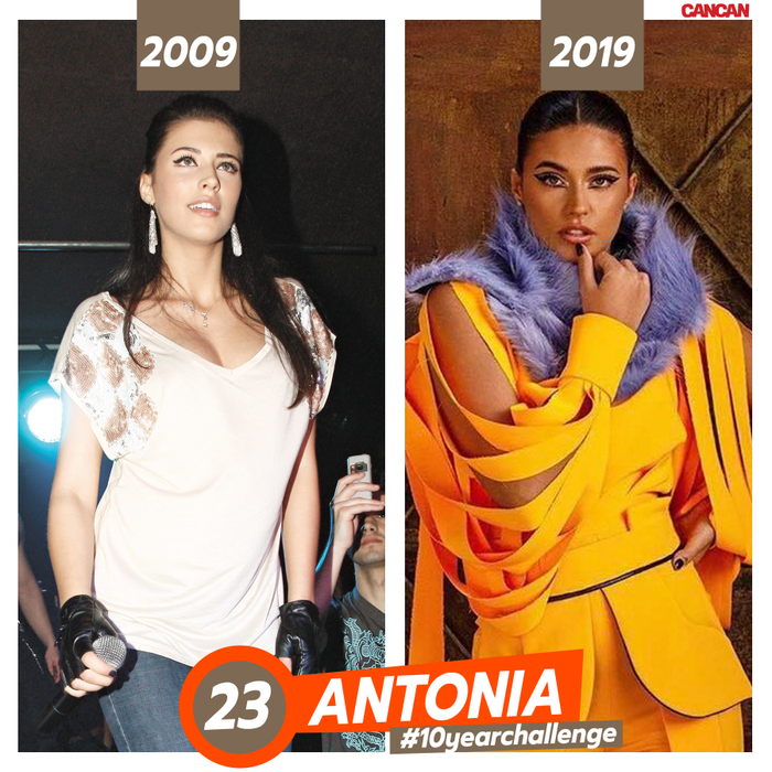 #10yearchallenge. Cum arătau Andra, Gina Pistol sau Antonia în urmă cu 10 ani. Top 30 transformări  ale vedetelor din România