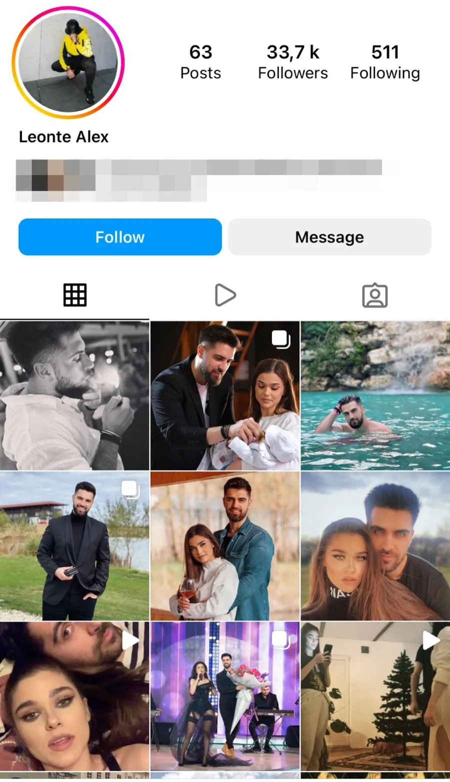 Așa arată profilul de instagram al tânărului Leonte