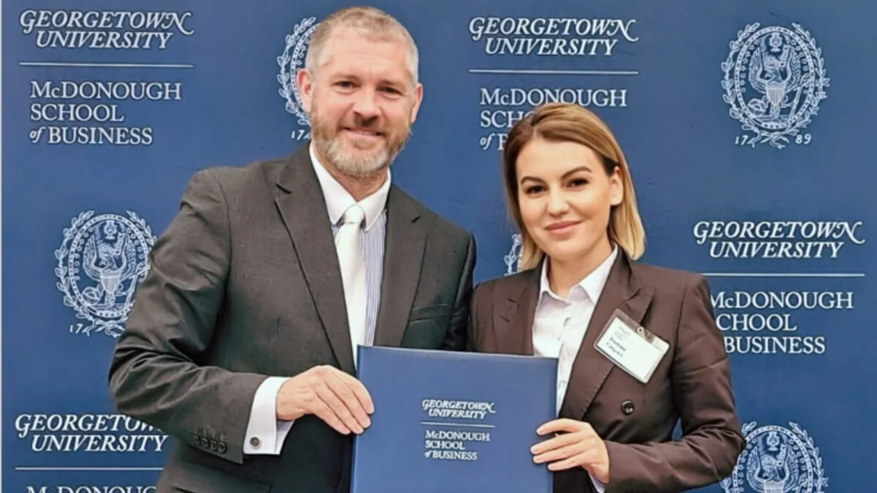 (P) Romina Gingașu finalizează un program special în Leadership la Georgetown University din Washington D.C., în colaborare cu Mannheim University din Germania
