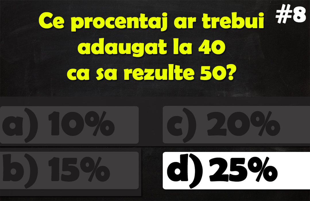 Testul IQ la care doar geniile răspund corect la cel puțin 8 din cele 10 întrebări | Prima: Cât face 90:10(1+2*3)-7?