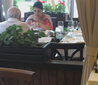 Dan Voiculescu și fiica sa, Camelia, au ieșit la un prânz în doi, la un restaurant select din Capitală