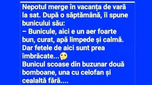 Bancul sfârșitului de săptămână | "Bunicule, fetele din sat sunt prea îmbrăcate"