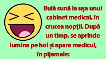 BANC | Bulă sună la ușa unui cabinet medical, în crucea nopții