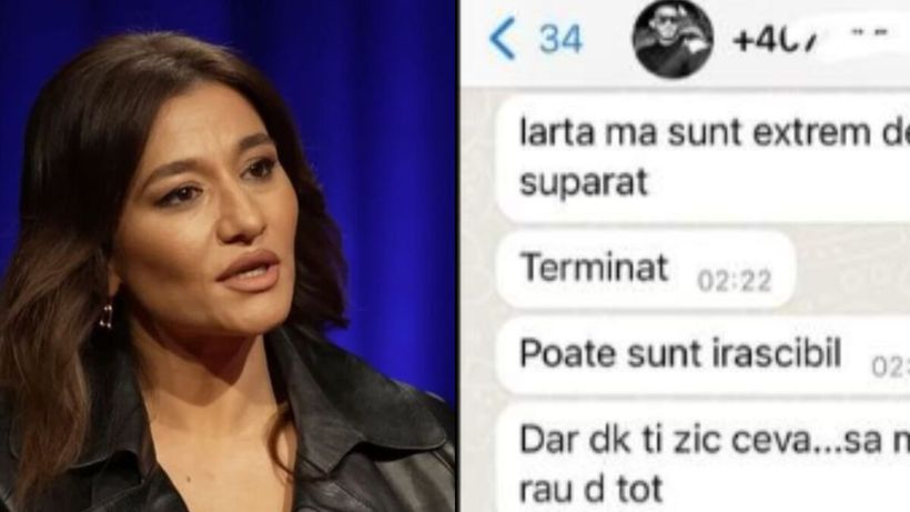 Claudia Pătrășcanu a făcut publice mesajele de la Gabi Bădălău. Afaceristul recunoaște că a înghițit o pungă cu pastile