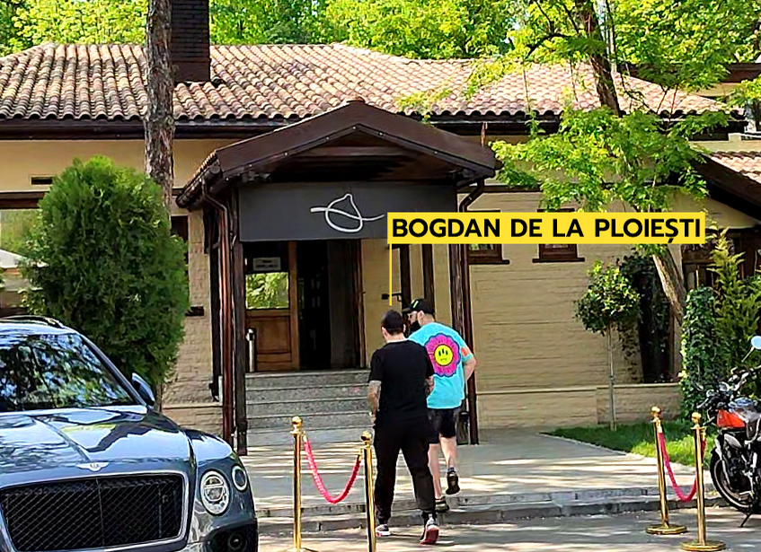 Bogdan de la Ploiești și Florin Văncică intră în restaurant/ Sursă foto - CANCAN.RO