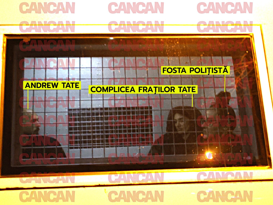 După mai multe ore de audieri, frații Tate au plecat de la Tribunal cu duba/ Sursă foto: CANCAN.RO