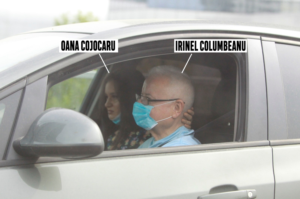 Omul de afaceri Irinel Columbeanu s-a urcat la volanul mașinii, iar alături de el s-a aflat, bineînțeles, senzuala Oana Cojocaru