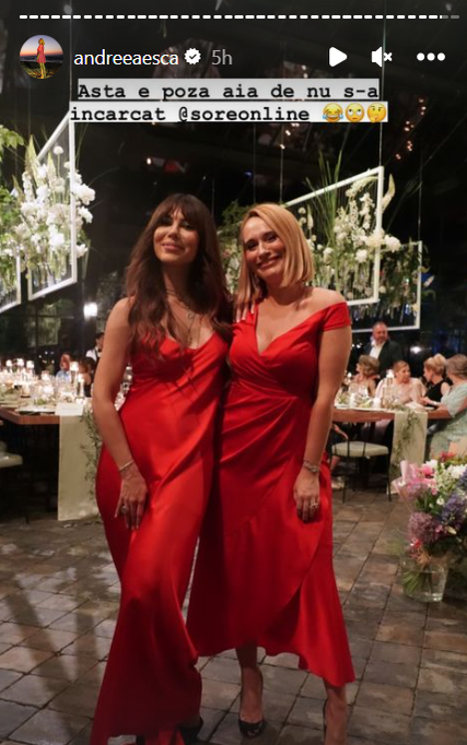 Andreea Esca, la nunta lui Smiley/ Foto: Instagram