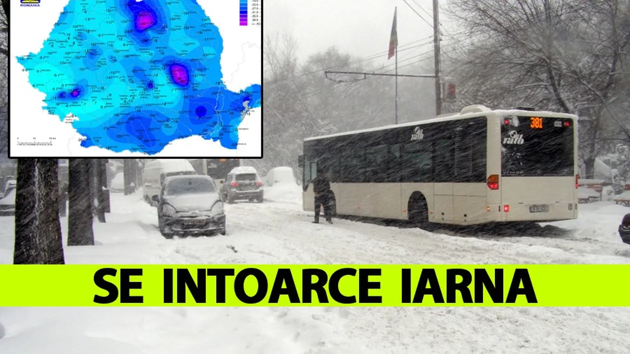 Vești proaste de la ANM! Pe ce dată se întoarce iarna în București și în celelalte orașe din România