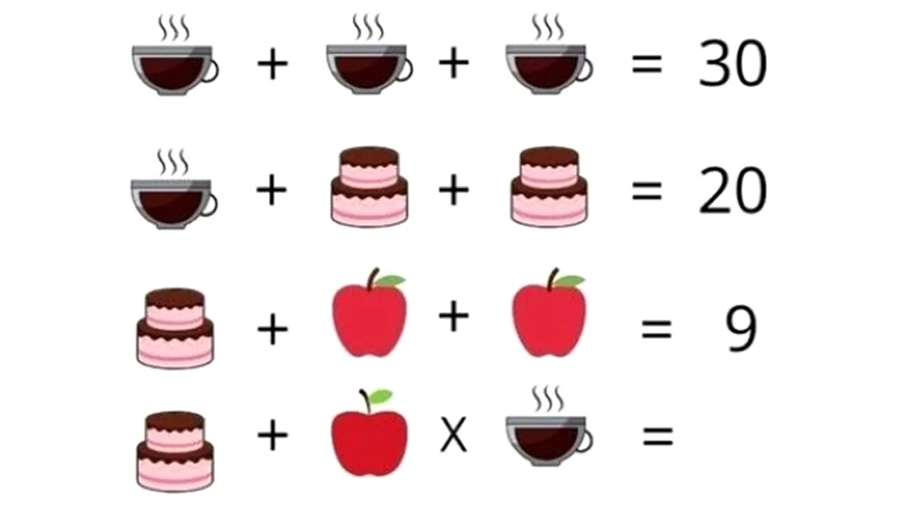 Test IQ exclusiv pentru genii | Rezolvați ecuația din imagine!