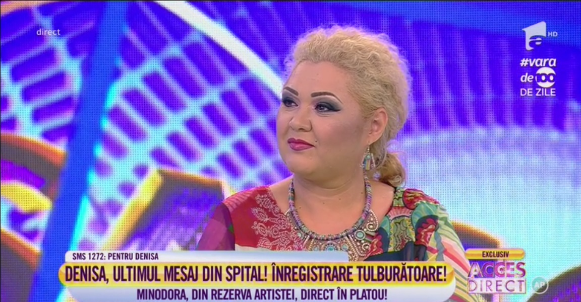 Minodora a adus o veste bună despre starea Denisei Manelista