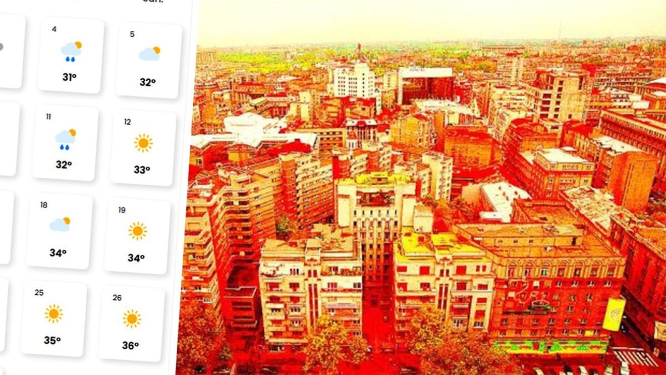 Pe ce dată va fi prima zi de caniculă în București, potrivit meteorologilor EaseWeather