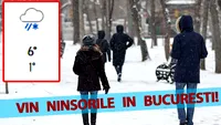 Vin ninsorile în București. Meteorologii Accuweather au schimbat prognoza: Pe ce dată ninge