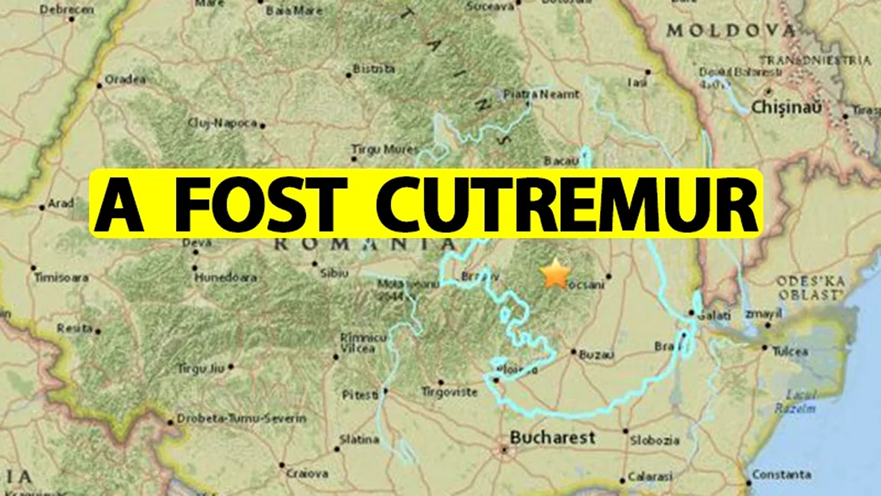 România s-a zdruncinat azi-noapte. Două cutremure, dintre care unul foarte periculos