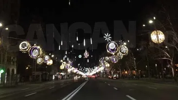 Vi le arătăm cu 24 de ore înainte de a fi aprinse OFICIAL! Imagini în premieră cu luminiţele de Crăciun din centrul Capitalei