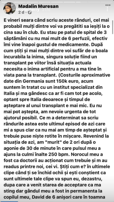 Nicole Cherry, apel copleșitor pentru salvarea unui tânăr tătic: “O boală incurabilă la inimă. Singura soluție: transplant”