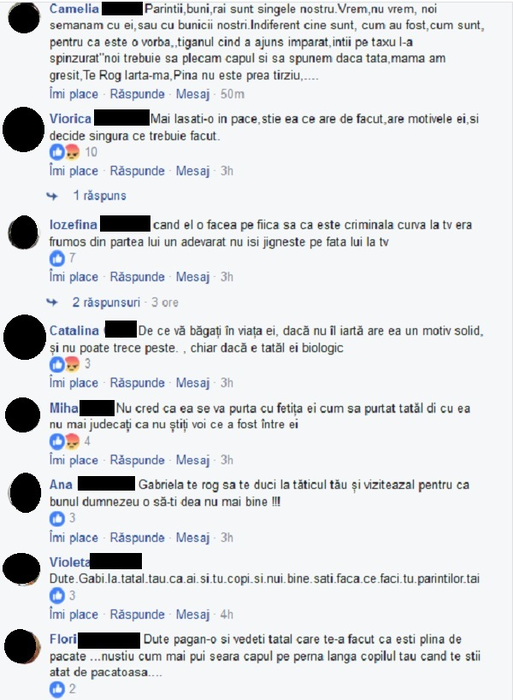 Mesajul primit de Gabriela Cristea, după ce s-a aflat că sunt şanse ca tatălui ei să îi fie amputat al doilea picior: „Cere-ţi iertare în faţa lui şi la mormântul mamei tale”. Fanii vedetei au răbufnit