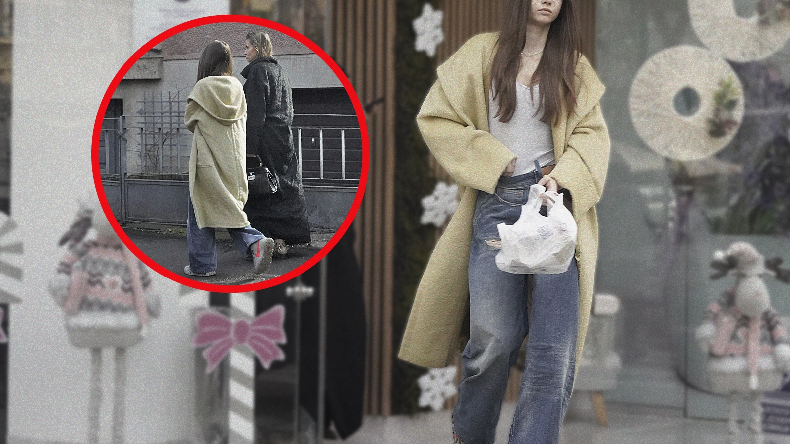 Iulia Albu are concurență chiar în familie! Mikaela a dat moda în Dorobanți, cu paltonul purtat de Gigi Hadid