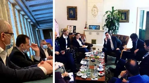 Ludovic Orban, gafă după gafă! Cum a fost surprins premierul într-o sală de ședințe a Guvernului după poza în care bea și fumează în biroul său