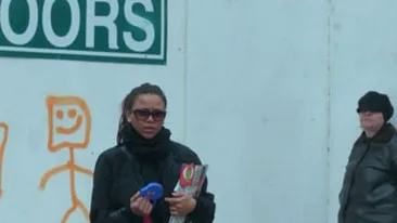 Nadine, o aparitie soc pe strazile din Bucuresti