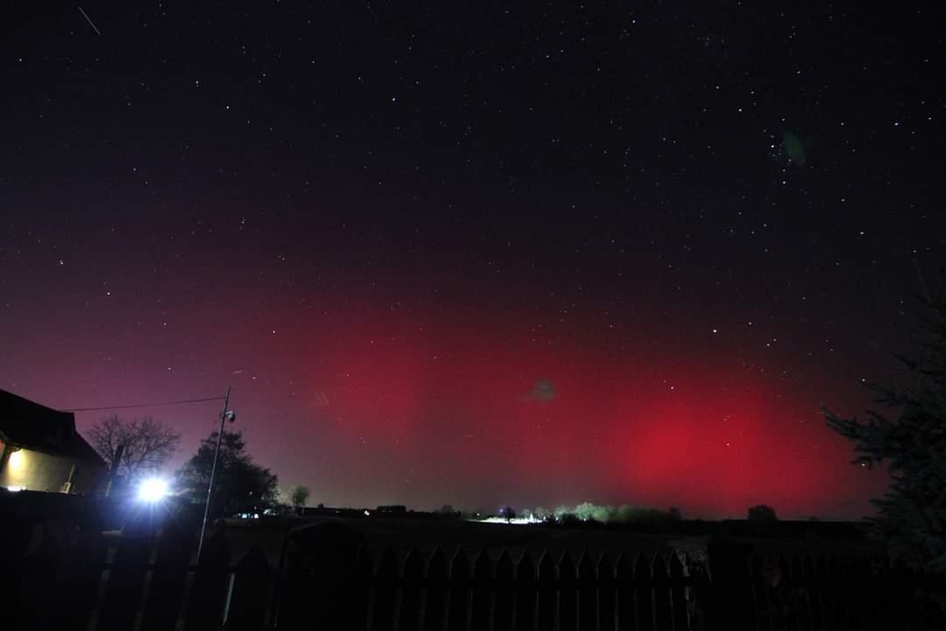 Aurora Boreală, pe cerul României /Foto: Facebook