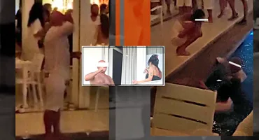 Soția vedetă a uitat episodul ”balconul” și e la picioarele rotofeiului ei! “Milionarul” lu' Popeasca s-a îmbătat cui la mare și…