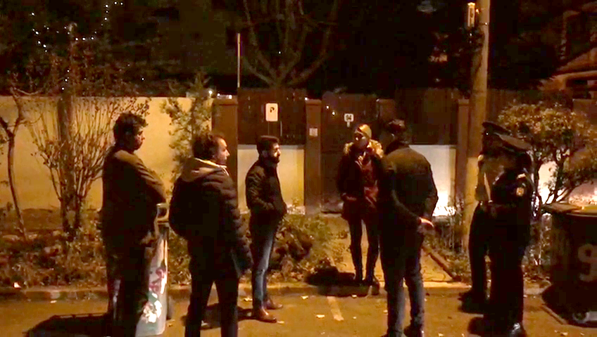 Poliția & executorul judecătoresc, la vila familiei Tinu