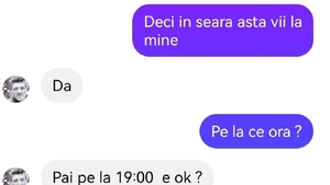 BANC | „Deci în seara asta vii la mine”